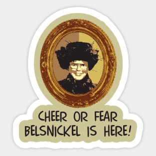 Belsnickel Cheer or Fear Sticker